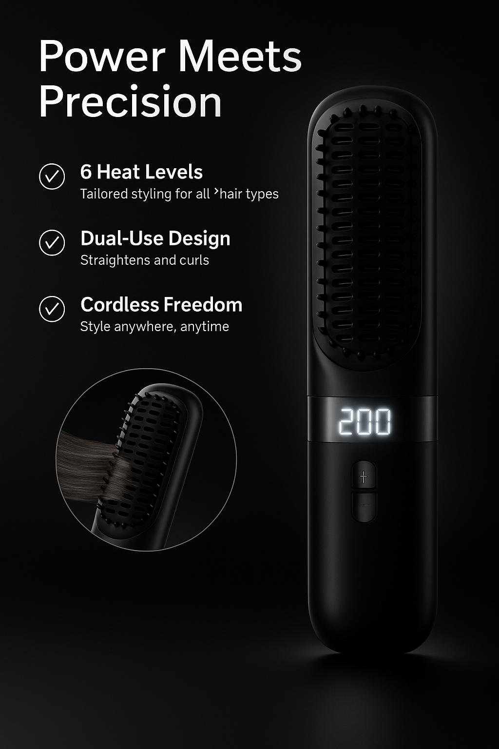 Rollify's Portable Hair Straightener